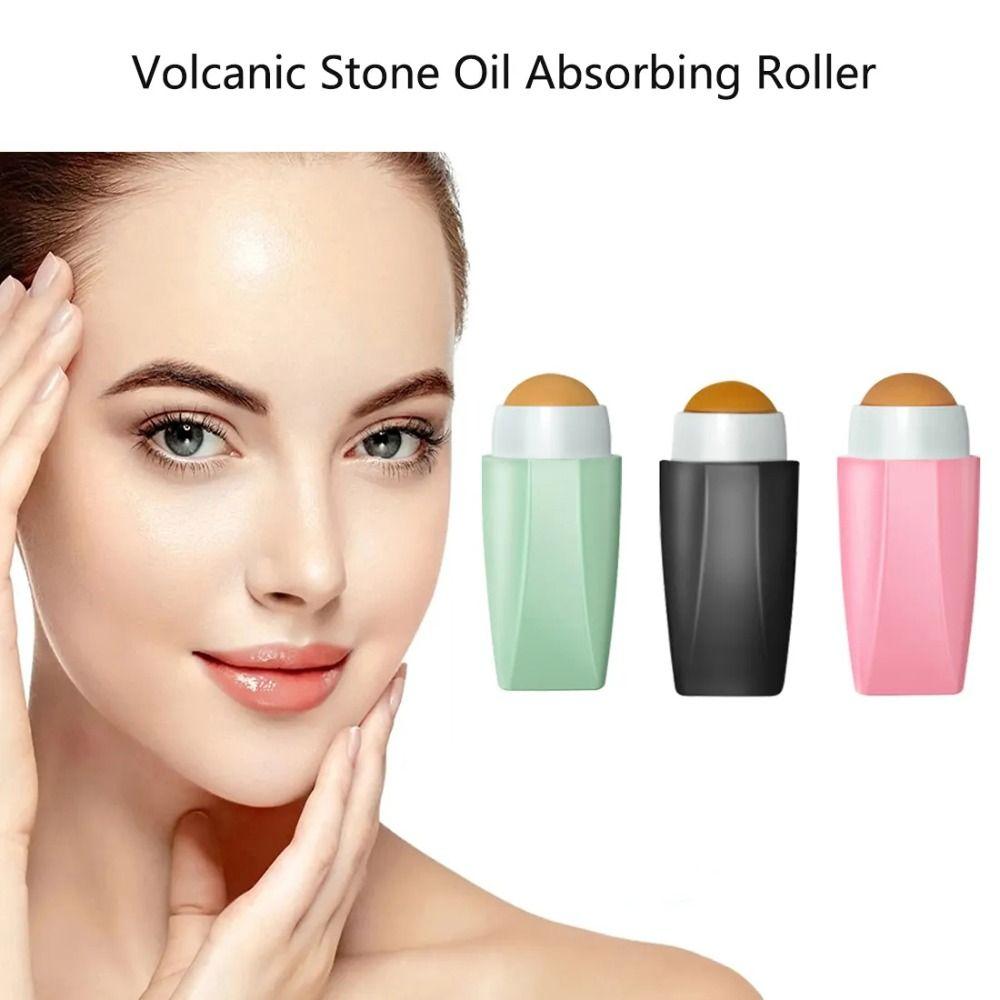 

Oil Removing Massage Body Stick Volcanic Stone Pores Cleaning Oil Rollers Facial