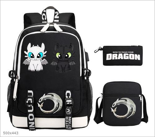 Young Students Schoolbag Cartoon Backpack Leisure Travel Computer Bag To Picture