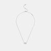 Coach Signature Pearl Pendant Necklace Cds67 Silver