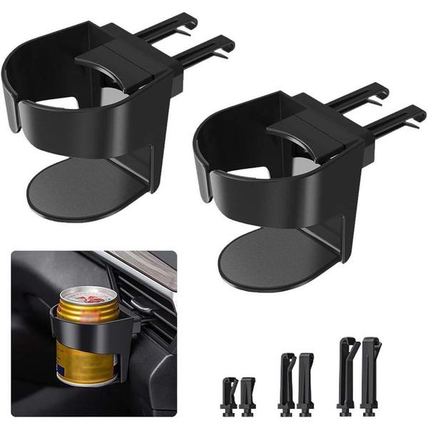 

Автомобильный подстаканник, 2 шт., универсальные автомобильные держатели для напитков, регулируемый автомобильный держатель для вентиляционного отверстия кондиционера для автомобилей, подставка для напитков, легко устанавливается, подходит