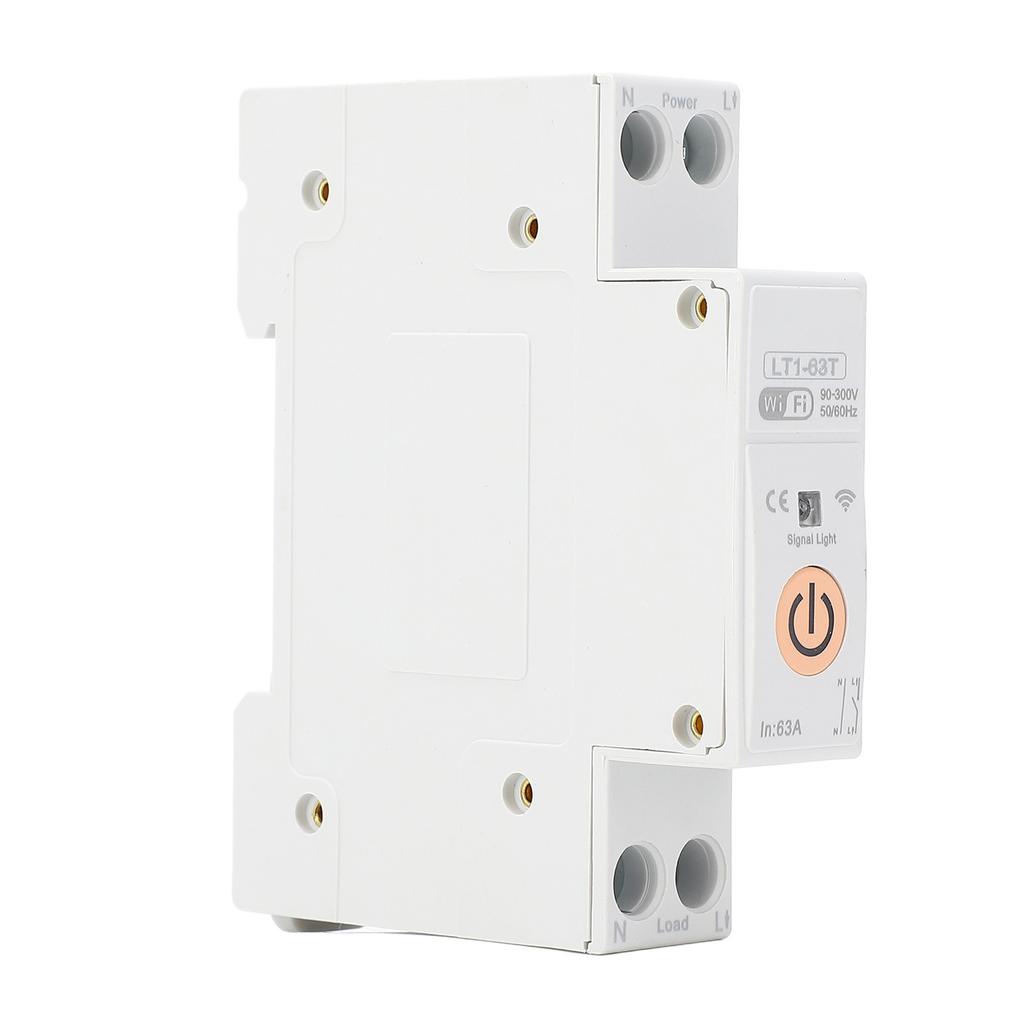 WiFi Smart Circuit Breaker 63A APP Voice Control DIN Rail Power Switch On Off Timer for Tuya