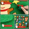 Felt Christmas Tree for Toddlers with Lights DIY Games Kids