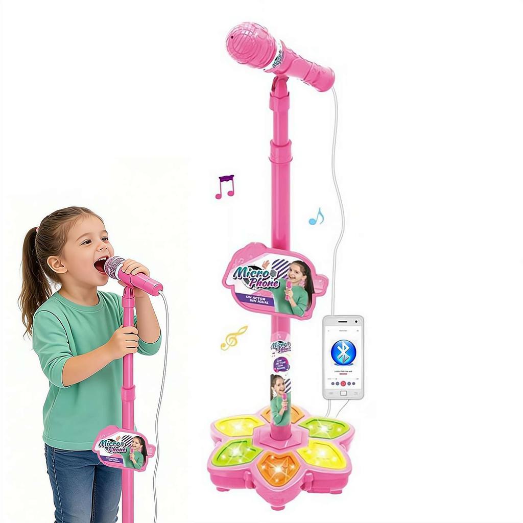 Children's Microphone Toy, Karaoke Machine Toy, With Music And Lights, Portable And Easy To Use, Suitable For Children Aged 3 And Above