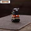Yixing Lila Ton Niedlicher Nezha Teetier Traditioneller Blumentopf Landschaftsbau Tee Figur Spielzeug Tee Statue Ornamente Sammlung