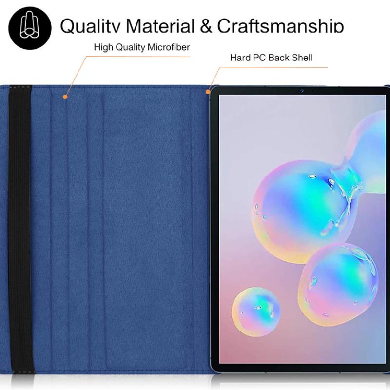 Tablet Case for Samsung Galaxy Tab S8 Plus 2022/S7 FE 2021 12.4 11 360 Rotating Bracket Flip Leather Cover Tab S8 Ultra 5G 14.6
