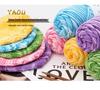 Eight-Strand Cotton Milk Yarn for DIY Crochet and Knitting - Medium Thick, Ideal for Handmade Scarves.