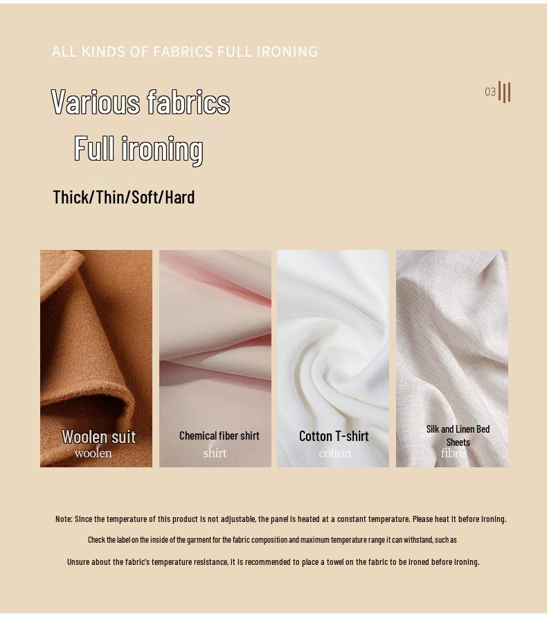Compact Foldable Handheld Steam Iron for Dorms and Travel