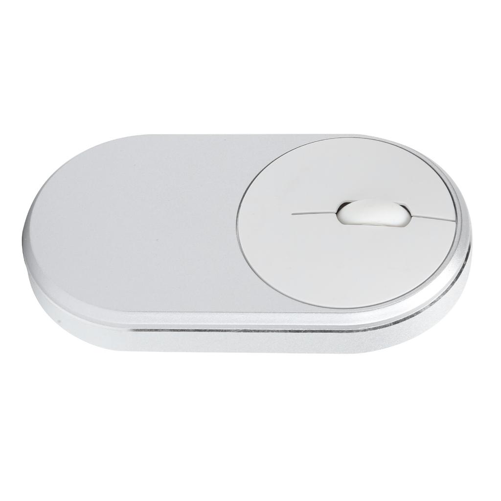 2.4Ghz Wireless Mouse Chargeable Bluetooth Optical USB Plugin Notebook Office Accessories(Silver Gray )