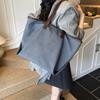 Casual Canvas Bag Large Capacity Women's Underarm Bag 2025 New Simple Tote Bag Versatile Shoulder Bag One Piece Dropship