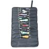 Chef Tool Roll Bag Oxford Cloth Portable Fork Tool Case Holder Pouch with Handle for Culinary Traveling Black