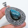 Labradorite Gemstone Handmade 925 Sterling Silver Jewelry Pendant 2.76" SU-9907