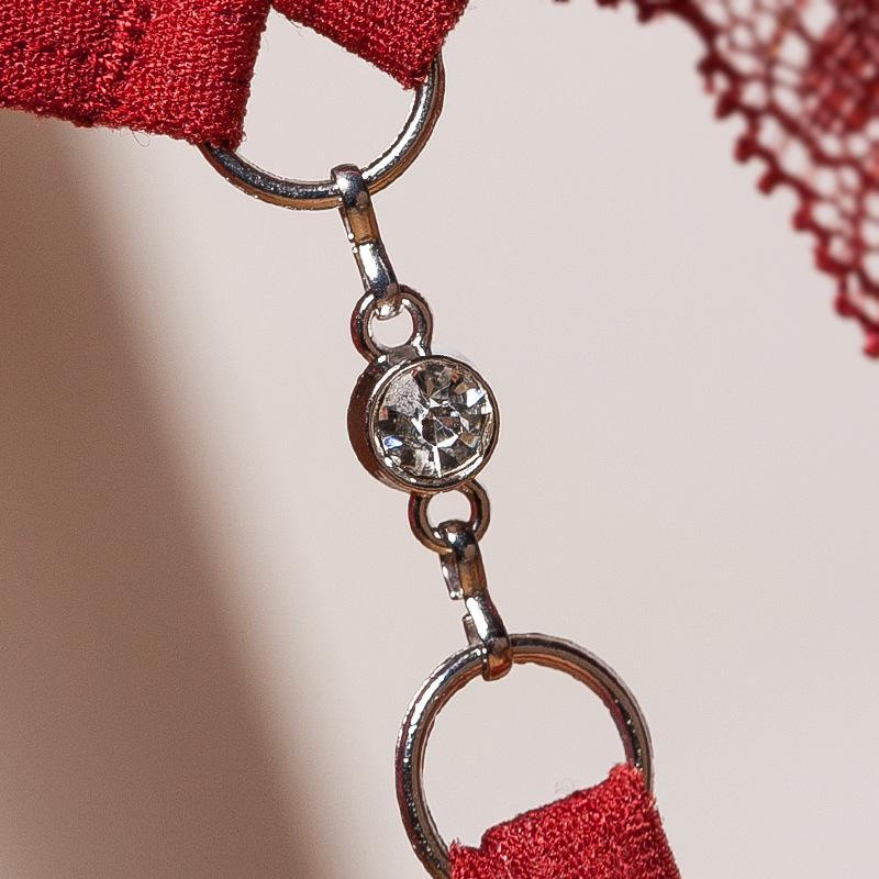 Sheer Lace Open Crotch Thong - Quick Release Temptation 2248