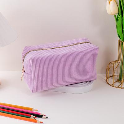 Vertical Stripe Single-layer Pencil Case, Student School Supplies Storage Bag, a Must-have for the Back-to-school Season