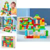 Wooden Educational Building Blocks Set With 50 Large Pieces For Kids Creativity Development