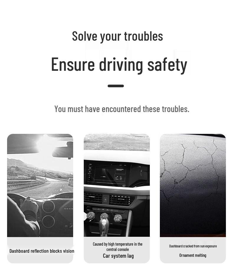 Geely Vision Sunshade: Light Blocking Mat for Dashboard Protection & Decoration
