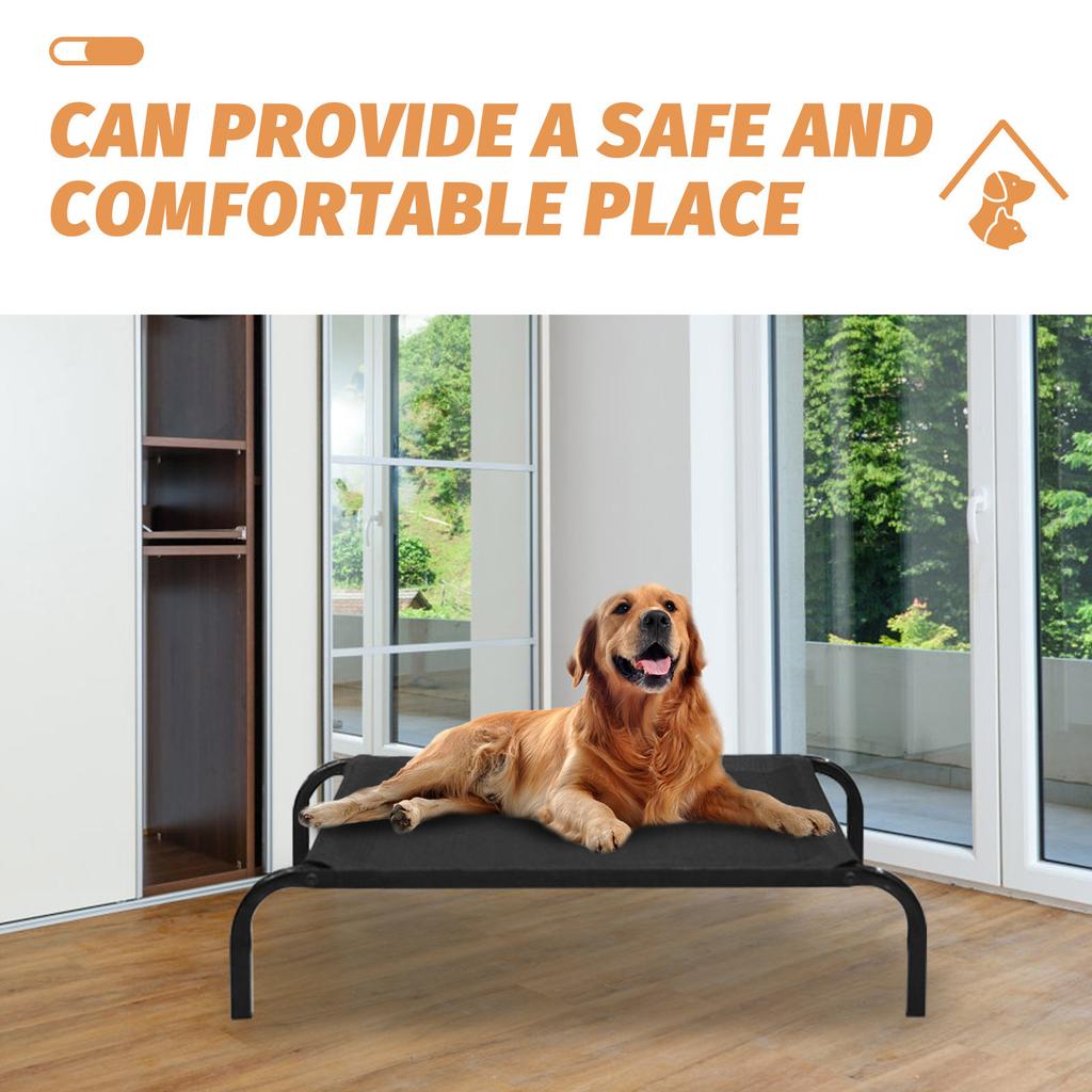Elevated Pet Dog Bed Cover Detachable Breathable Puppy Sleeping Bed Hammock Suitable for Indoor Outdoor Breathable Dog Hammock