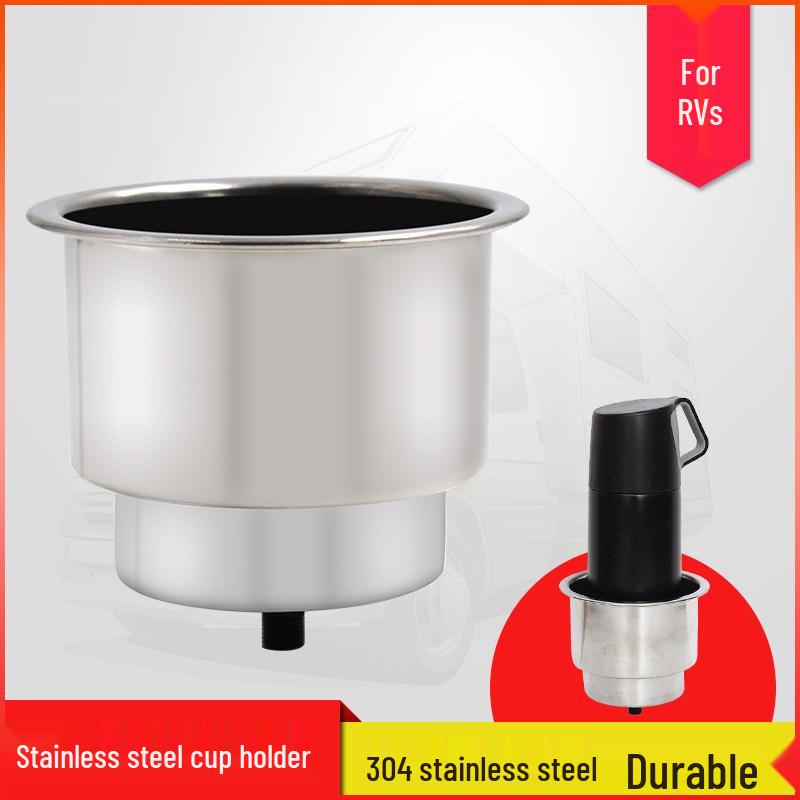 Stainless Steel Marine & RV Tea Cup Holder / Yacht Cup Accessory Stainless Steel