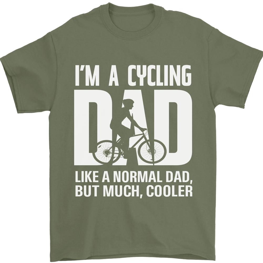 Cycling Dad Like a Normal Dad Fathers Day Unisexs TShirt 100 Cotton