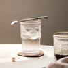 Glass Relief Household Water Cup Set Female Ins Wind Phnom Penh Tea Cup Breakfast Oat Cup Coffee Cup