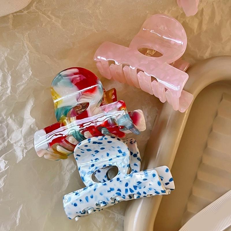 French Style Acetate Hair Claw Clip Elegant Hairpin Strong Hold Fashion Hair Decoration Multipurpose Hair Clip For Women