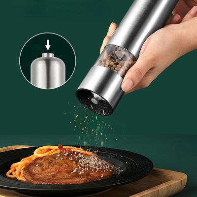 Electric Automatic Salt Pepper Grinder Herb Spice Grain Mills Grinder Household Kitchen Tool Solid Particles Ingredients Grinder