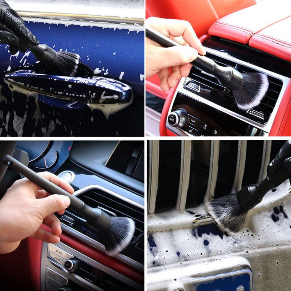 Scratch-Free Auto Detail Brush Kit Ultra- Soft Air Conditioning Brush Auto Wash Accessories