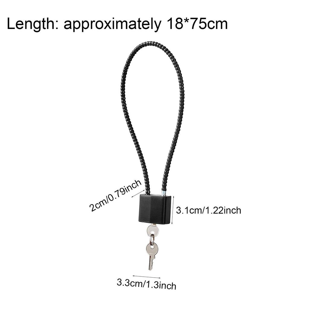 Portable Cable Luggage Locks Anti Rust Waterproof Outdoor Indoor 3 Digit Padlock for Toolbox Gate Gym Locker Baggage