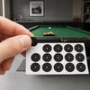 Round Billiards Table Accessories Pre-Cut Billiards Ball Sticker  Snooker Training