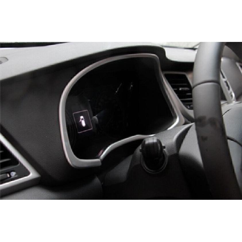 For Hyundai Tucson 2016-2021 Matte Silver Dash Speedometer Odometer Frame Trim