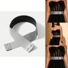 Ladies Dress Up Wide Belt With Shiny Sequins And Adjustable Fit For Office And Events