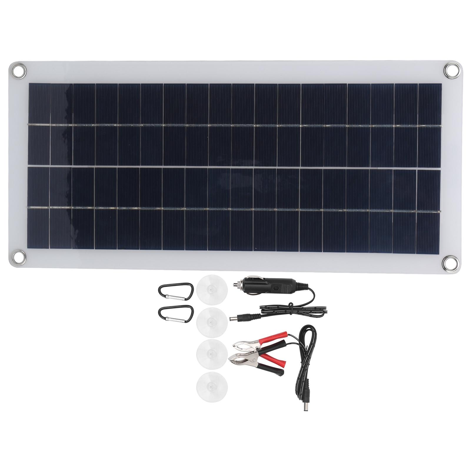 

10 Вт Поликристаллическая кремниевая солнечная панель Двойной выход для кемпинга на открытом воздухе Аварийное зарядное устройство