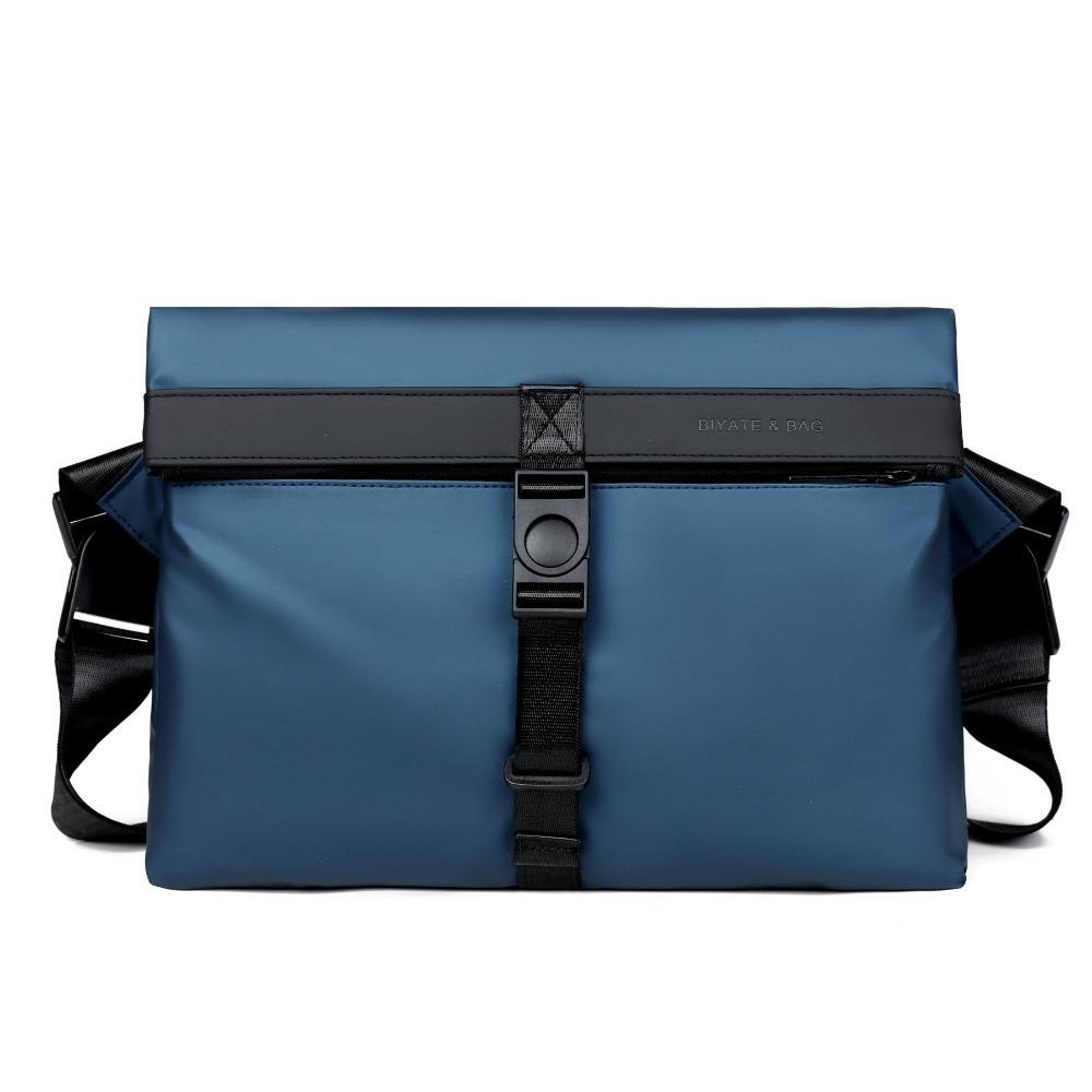 

Large Capacity Messenger Bag Oxford Cloth Business Bag Men Solid Men s Shoulder Bag Unisex синий