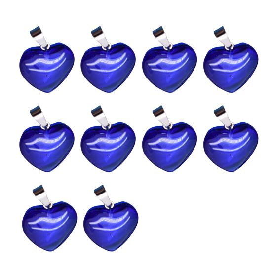 Heart Shape Pendant Necklace Charm 20mm Love Heart Shaped Pendant Jewelry Accessory for DIY Crafts Necklaces Bracelets Key Chains
