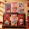 Cute 3D Sheep Red Pockets Colorful Vietnamese Wishes Print for Tet Family Gifting Occasions