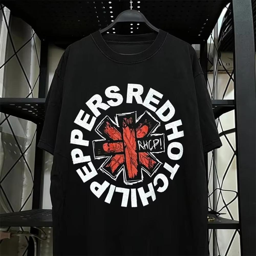 

Band T-shirt Men s New Summer Trend Fashion Loose and Comfortable Short-sleeved Cotton Crew Neck Top Trendy Men s Clothing XXXXXL чёрный