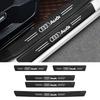 1/4/5Pcs Car Door Sill Scuff Plate Decor Carbon Fiber Stickers For A1 A2 A3 A4 A5 A6 A7 A8 Q1 Q2 Q3 Q4 Q5 Q6 Q7 Q8 TT S5 B8