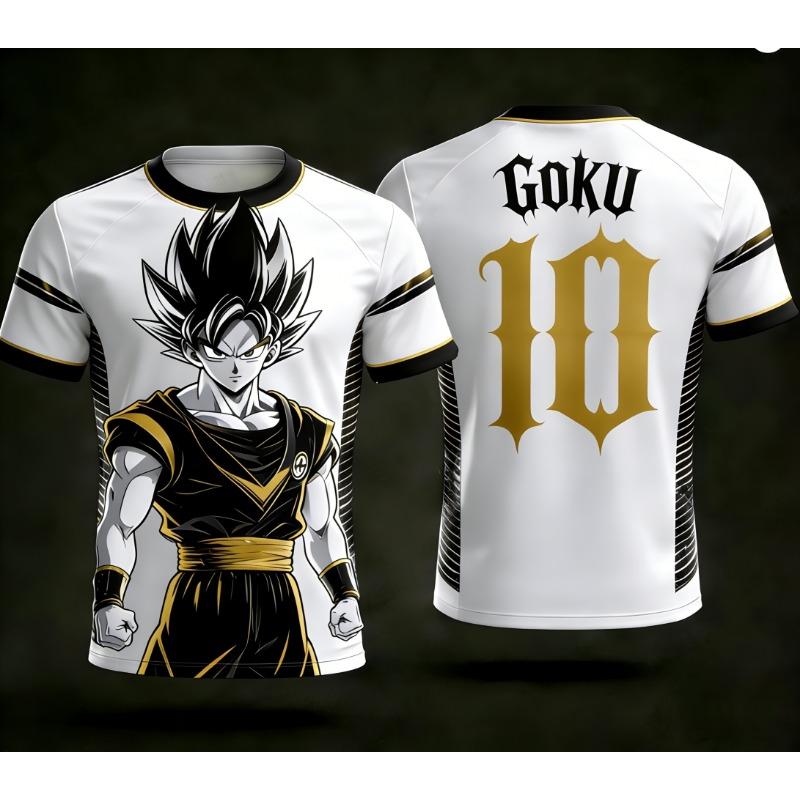 Dragon Ball Official Licensed 3D Print AI Goku No.10 Jersey Family Set S-6XL Stylish Casual Outfits 4XL