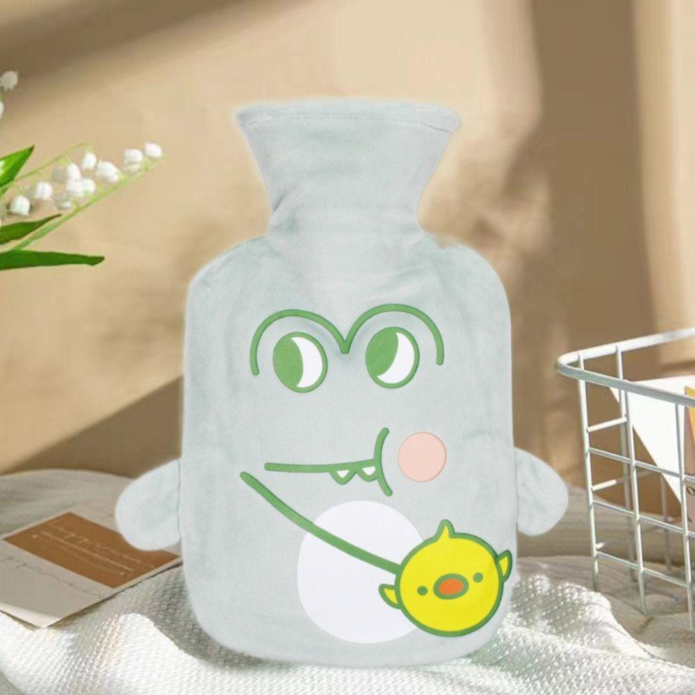 

Cartoon Plush Hot Water Bottle with Cover Hand Warmer Warmth Hot Water Bag Hot Pack