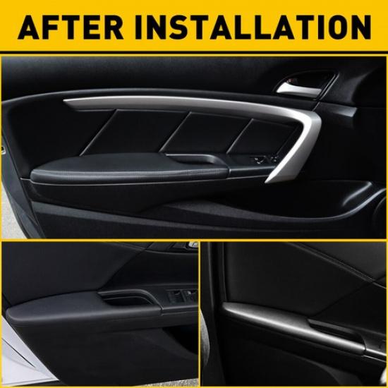 For 2008-2012 Honda Accord Coupe Left Door Side Armrest Panel ( Black Leather )