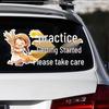 New Driver Alert! Cartoon Rear Windshield Sticker
