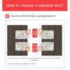 External Iron Door Lock Security Anti-Theft And Anti-picking Lock Wooden Door Compound Door Lock Multi-safety Smooth Lock