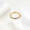 Einfacher Geometrischer Tropfring Damen Nischen Design High-End Ring, Titanstahl Galvanisierung Unregelmäßige Accessoires