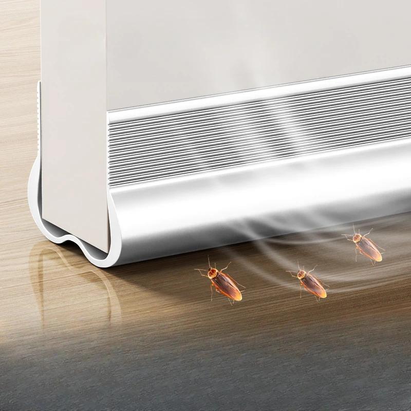 1pc PVC Door-bottom Sealing Strip Door-bottom Windproof Artifact Soundproof Bedroom Door-bottom Windproof Waterproof Soundproof Strip