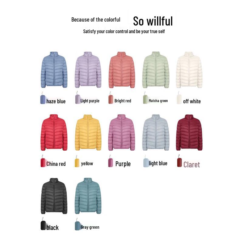 Yaya Women's Stand Collar Lightweight Duck Down Jacket