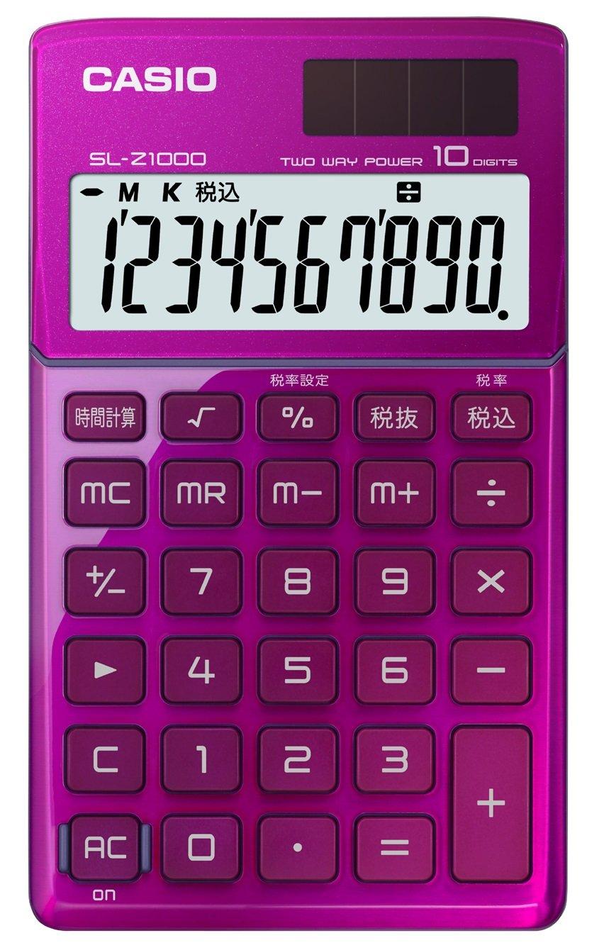 

Casio Design Calculator Notebook Type 10 Digits Pink SL-Z1000PK-N