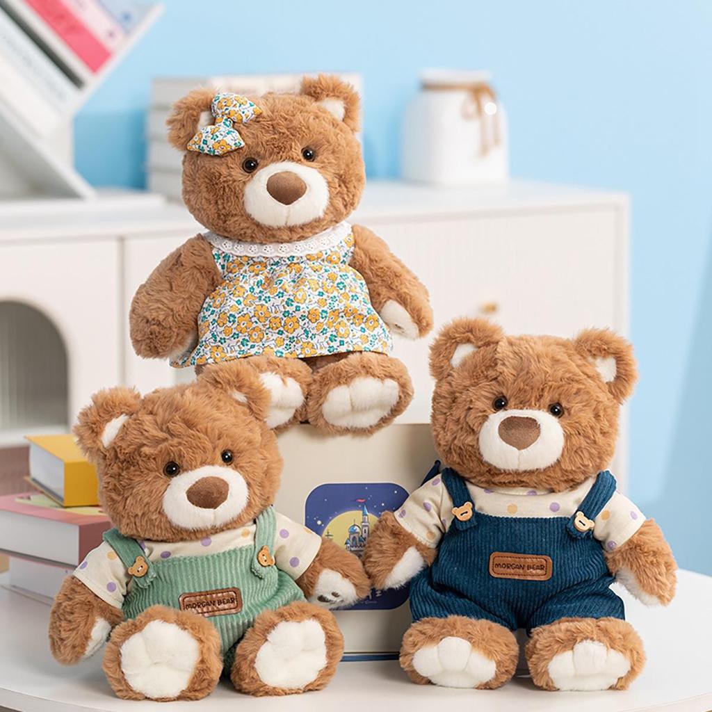 High-Quality Wearable Teddy Bear Plush Doll for Kids and Couples - Cute Dress Design, Perfect Birthday Gift