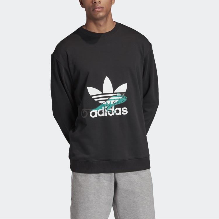 adidas originals Sweatshirt Print Men Black Men's FM3701