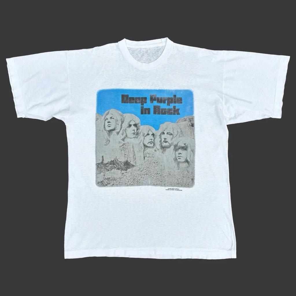 Deep Purple 1993 93 90s Vintage In Rock Band Concert Album Promo Rare T-Shirt