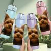 1PC Yorkshire Terrier Headshot 750ml Color Plastic Sports Water Bottle Leakproof Flip Straw Lid Suitable for Sports Office Home Use
