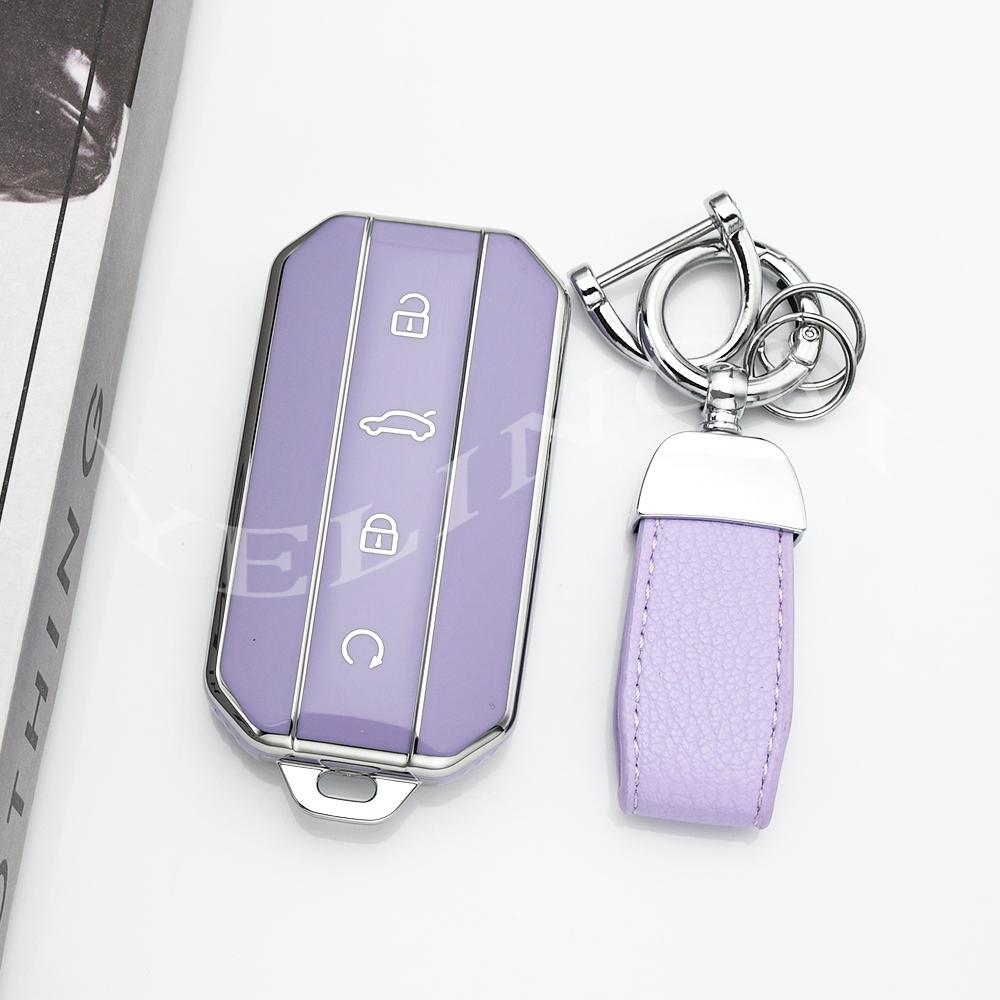 Fashion Tpu Car Key Case Bag For Chery Jaecoo J7 J5 7 5 Car Remote Key Protection Shell Cover Holder Keyless Accessories